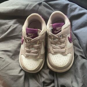 Nike Purple and Cream Sneakers